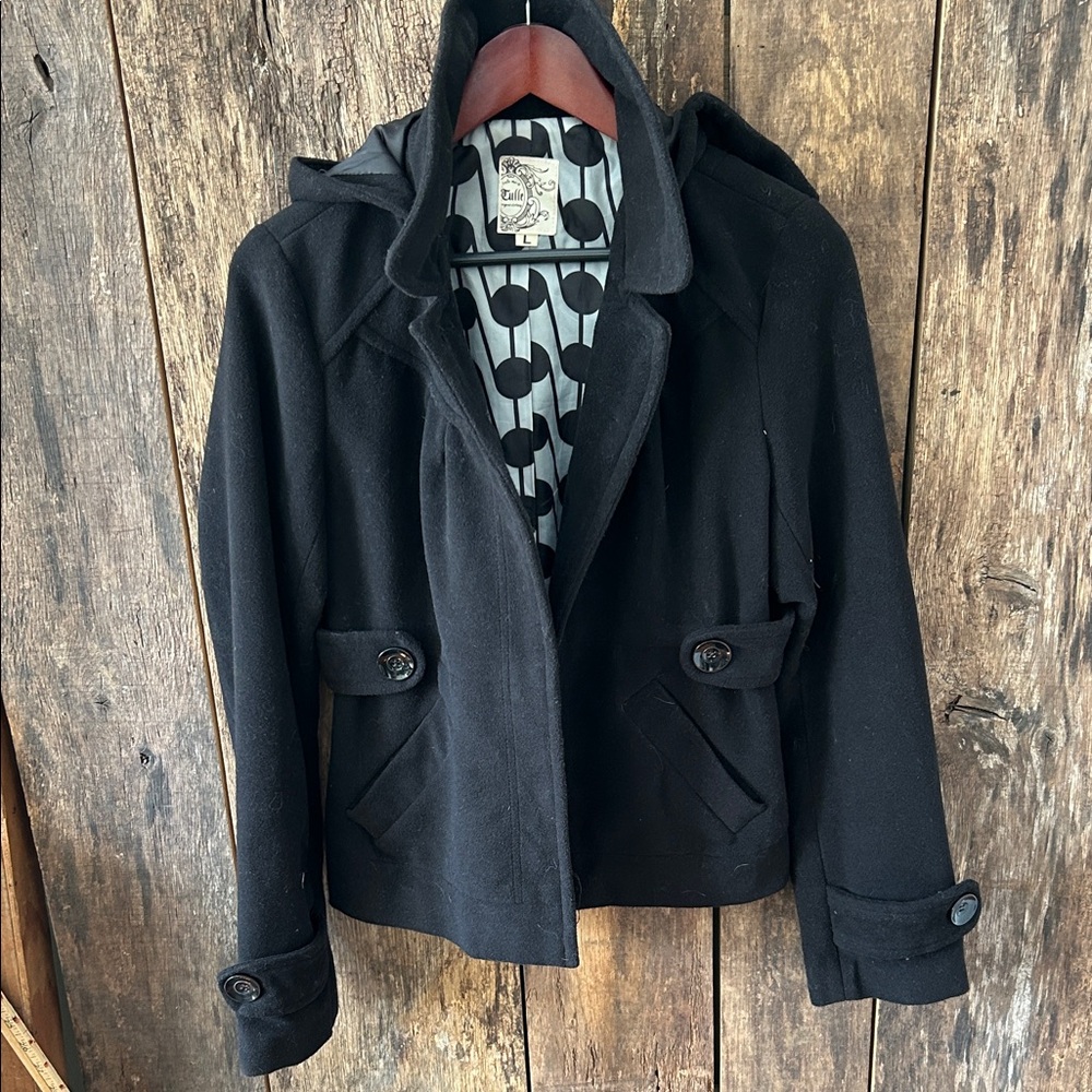 Tulle Black and Gray Patterned Jacket